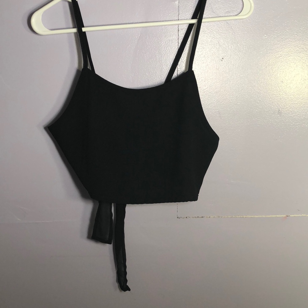 Black crop top